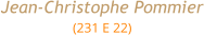 Jean-Christophe Pommier (231 E 22)